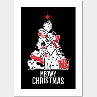 Meowy Christmas Posters and Art